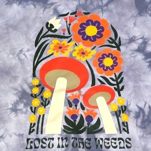 Lost In The Weeds -  Mushrooms Look Like Flying Saucers?  Oversized Small